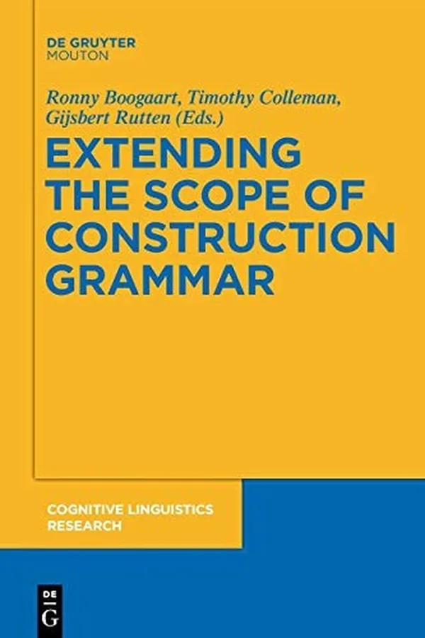 Capa de Extending the scope of construction grammar