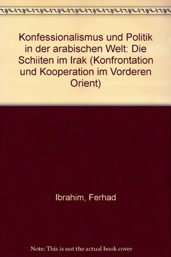 Capa de Konfessionalismus und Politik in der arabischen Welt