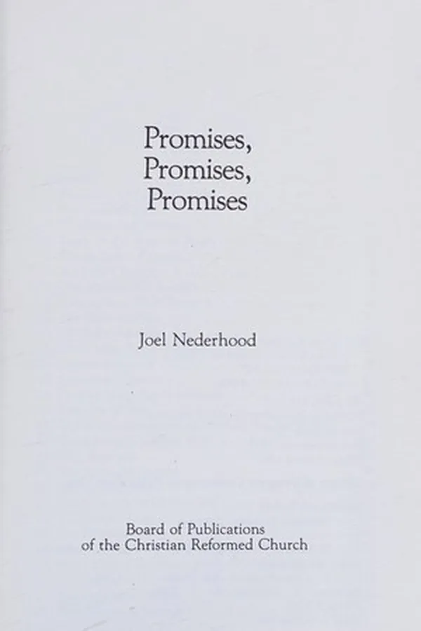 Capa de Promises, promises, promises