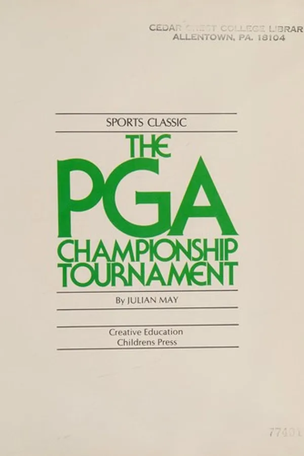 Capa de The PGA championship tournament