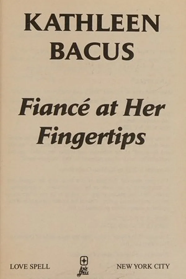 Capa de Fiancé at her fingertips
