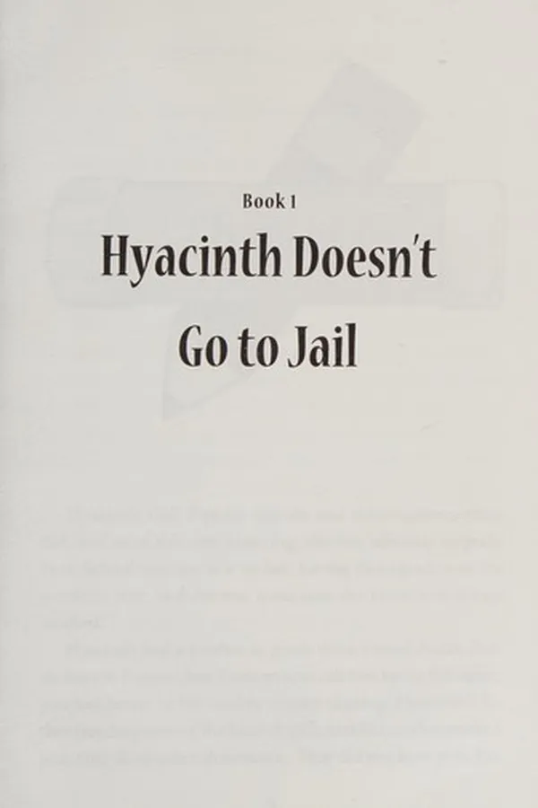 Capa de Hyacinth doesn't go to jail