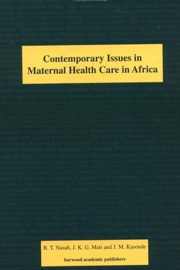 Capa de Contemporary issues in maternal health care in Africa