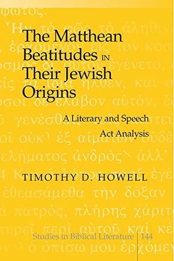 Capa de The Matthean Beatitudes in their Jewish origins
