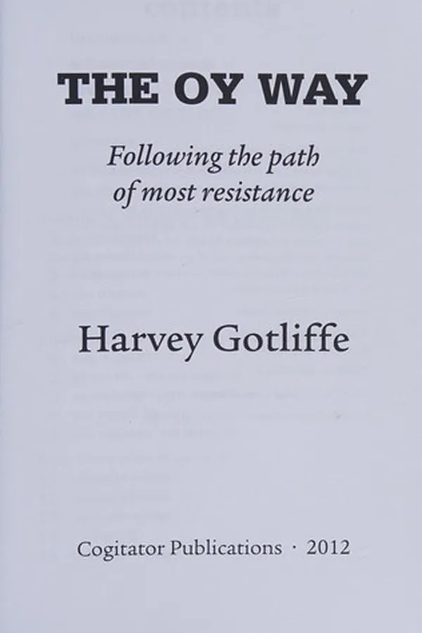 Cover of The oy way
