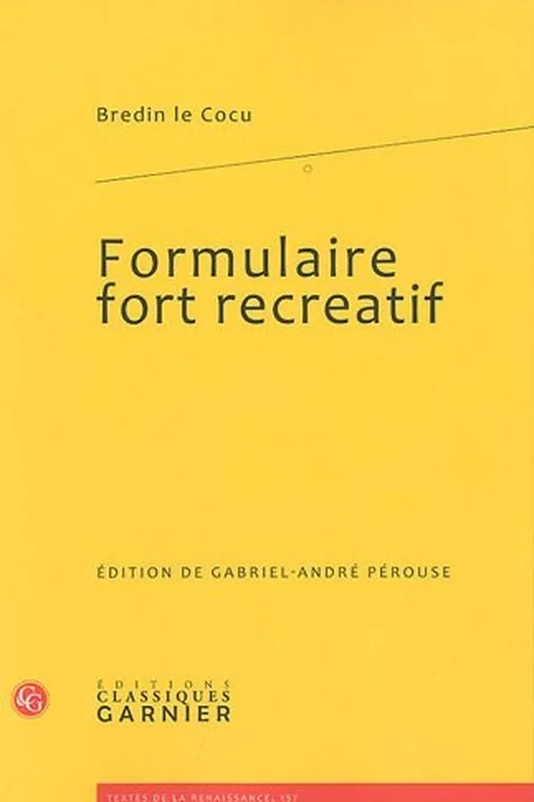 Capa de Formulaire fort recreatif
