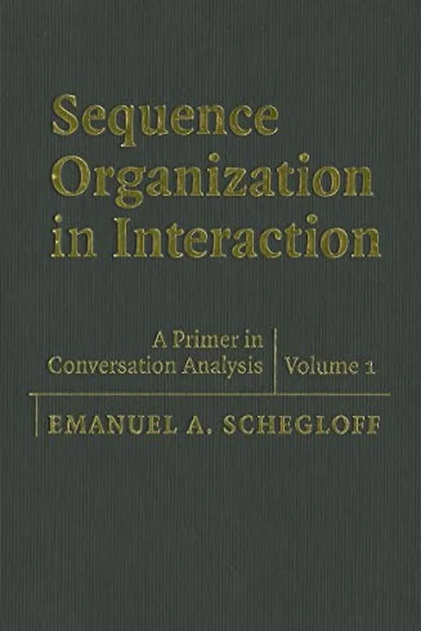 Cover of Sequence organization in interaction