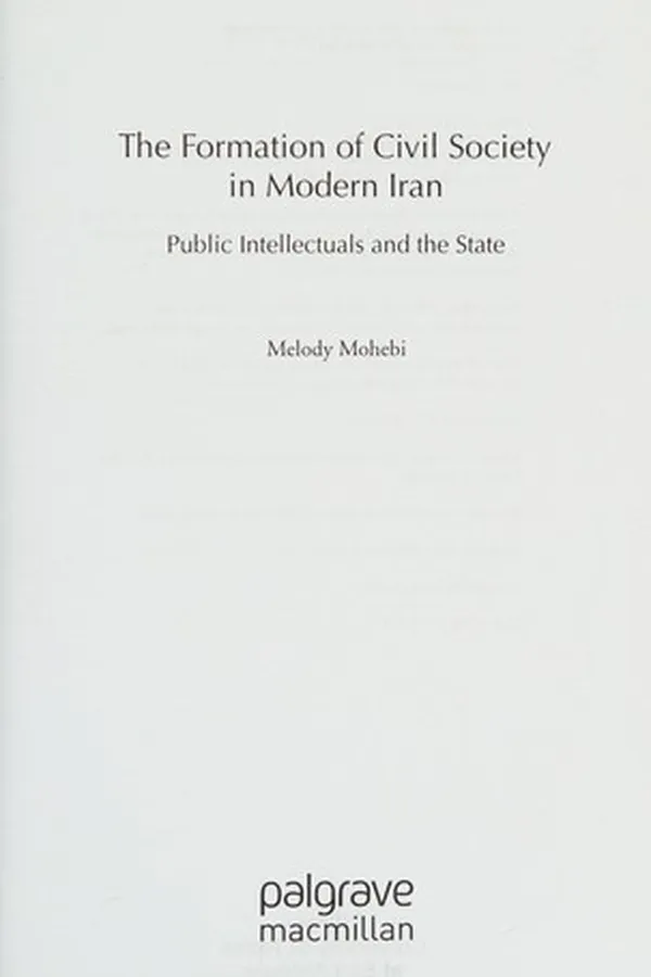 Capa de The formation of civil society in modern Iran