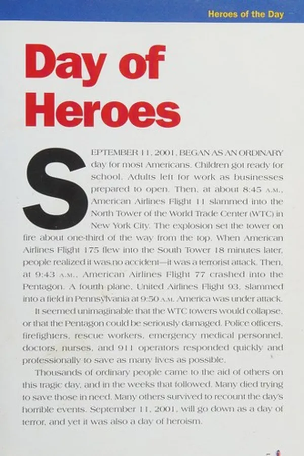Capa de Heroes of the day