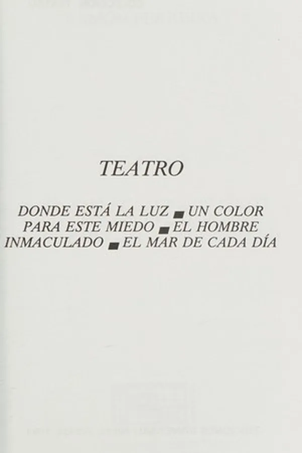 Capa de Teatro