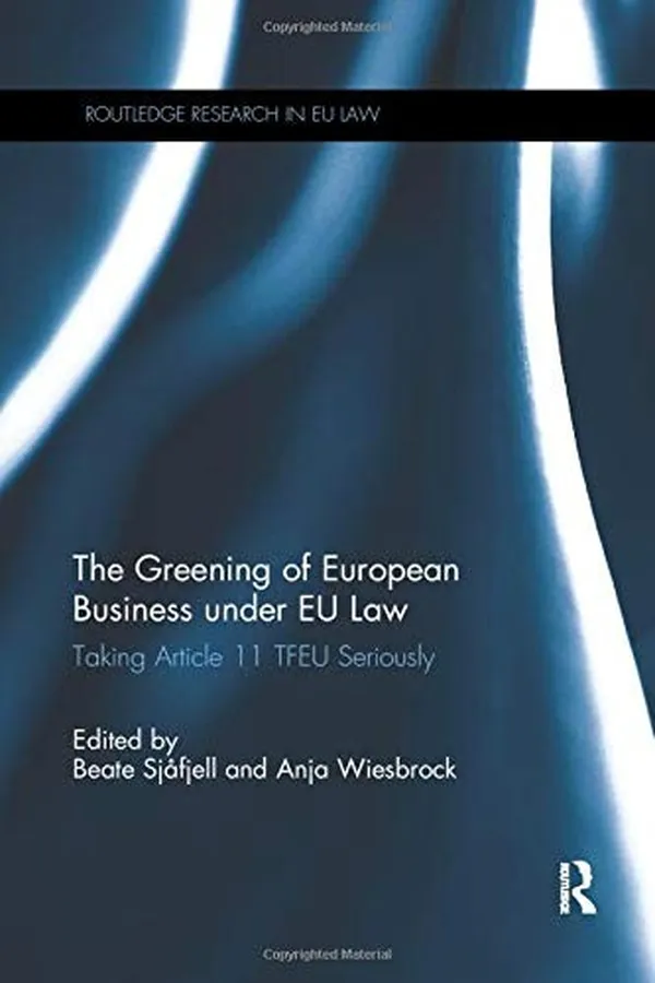 Capa de The greening of European business under EU law