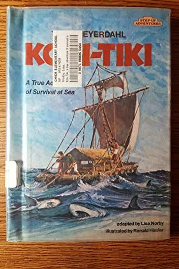 Capa de Kon-Tiki, a true adventure of survival at sea