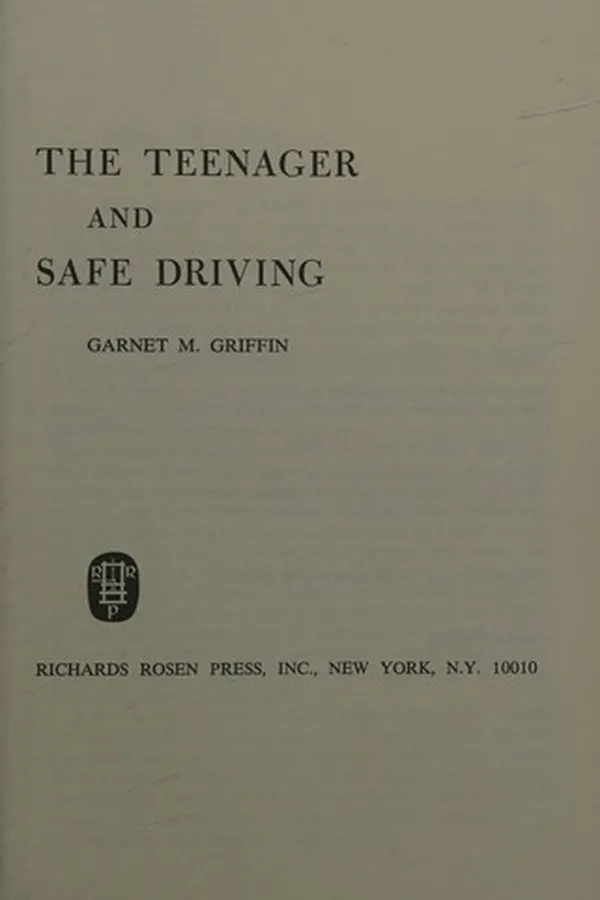 Capa de The teenager and safe driving
