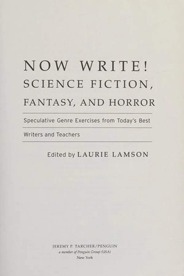 Capa de Now write! Science fiction, fantasy, and horror
