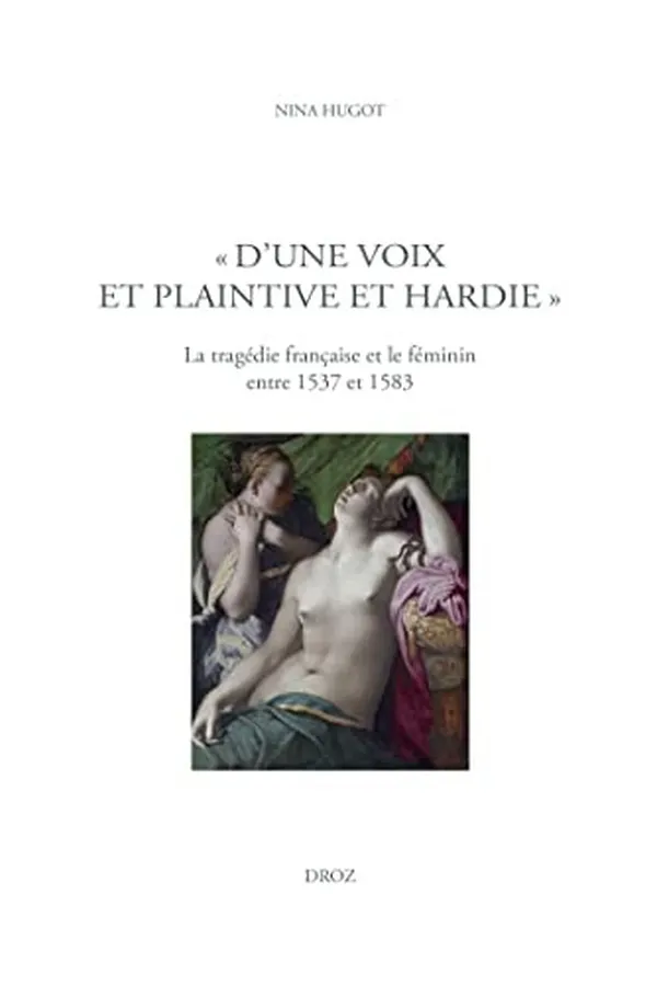 Capa de "D'une voix et plaintive et hardie"