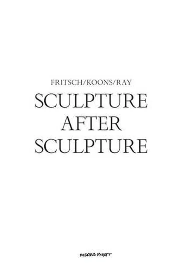 Capa de Sculpture after Sculpture