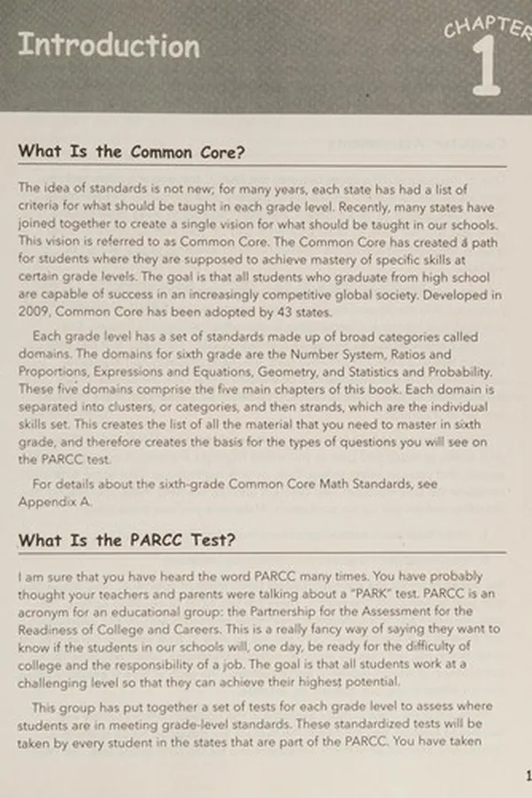 Capa de Let's prepare for the PARCC