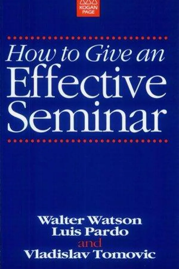 Capa de How to give an effective seminar