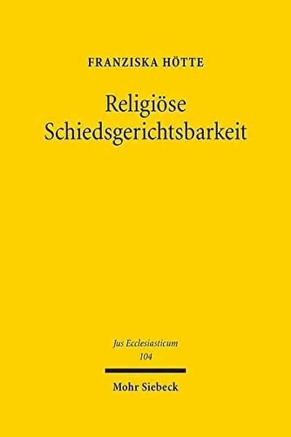 Capa de Religiöse Schiedsgerichtsbarkeit