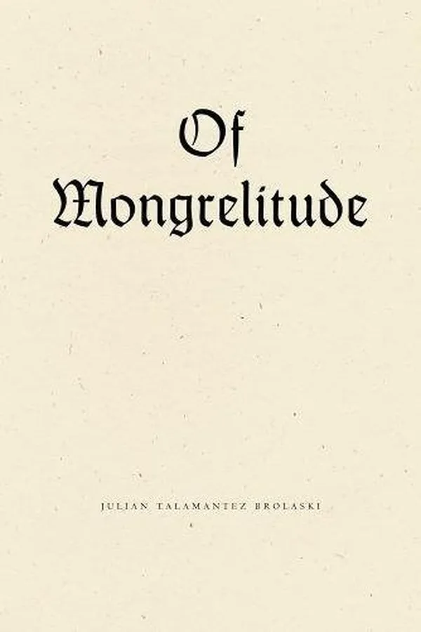 Capa de Of mongrelitude
