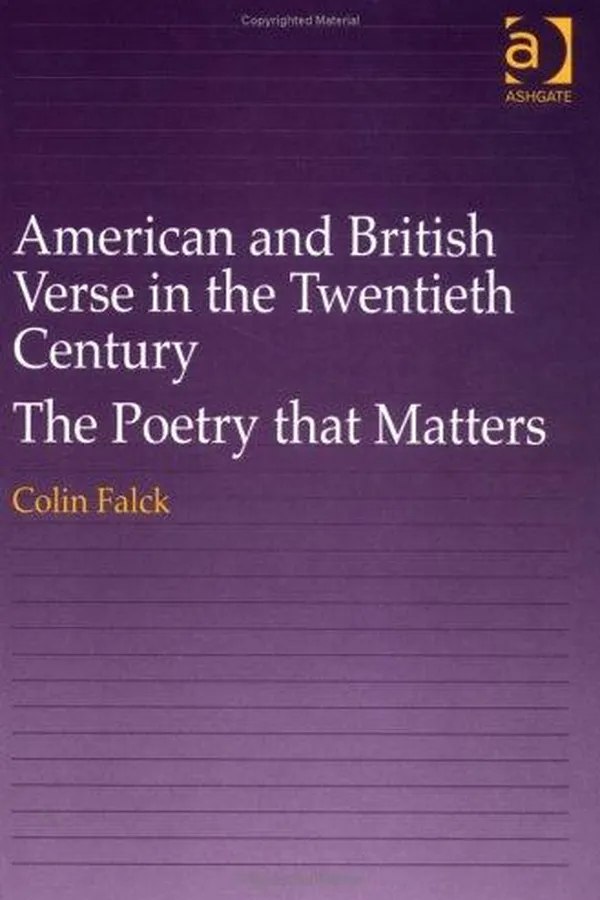 Capa de American and British verse in the twentieth century
