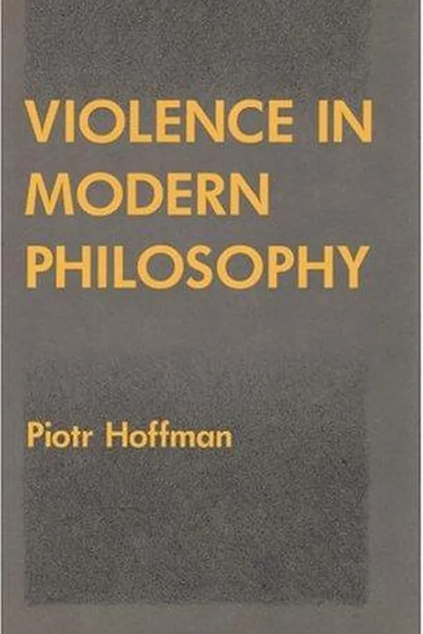 Capa de Violence in modern philosophy