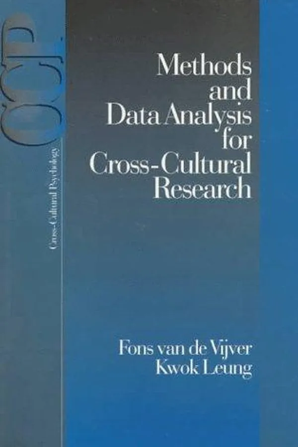 Capa de Methods and data analysis for cross-cultural research / Fons van de Vijver, Kwok Leung