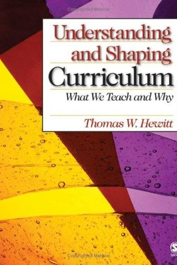 Cover of Understanding and shaping curriculum