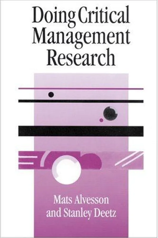 Capa de Doing critical management research