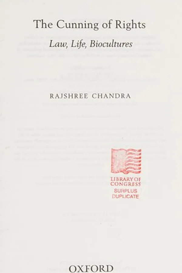 Capa de Cunning of Rights