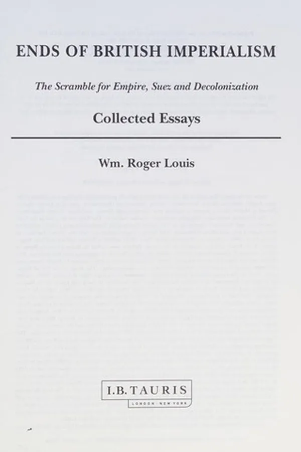 Capa de Ends of British imperialism