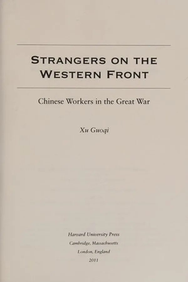 Capa de Strangers on the Western Front