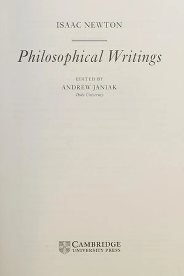 Capa de Philosophical writings