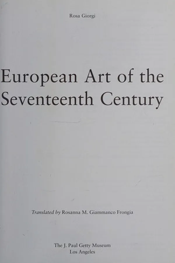 Capa de European art of the seventeenth century