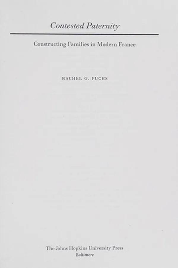 Cover of Contested paternity