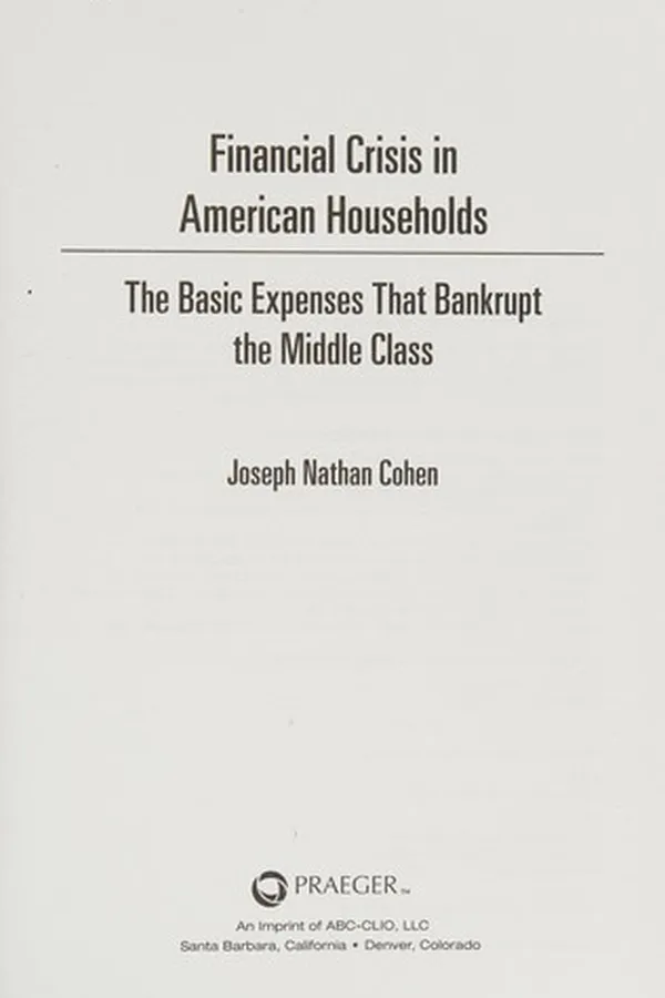 Capa de Financial crisis in American households