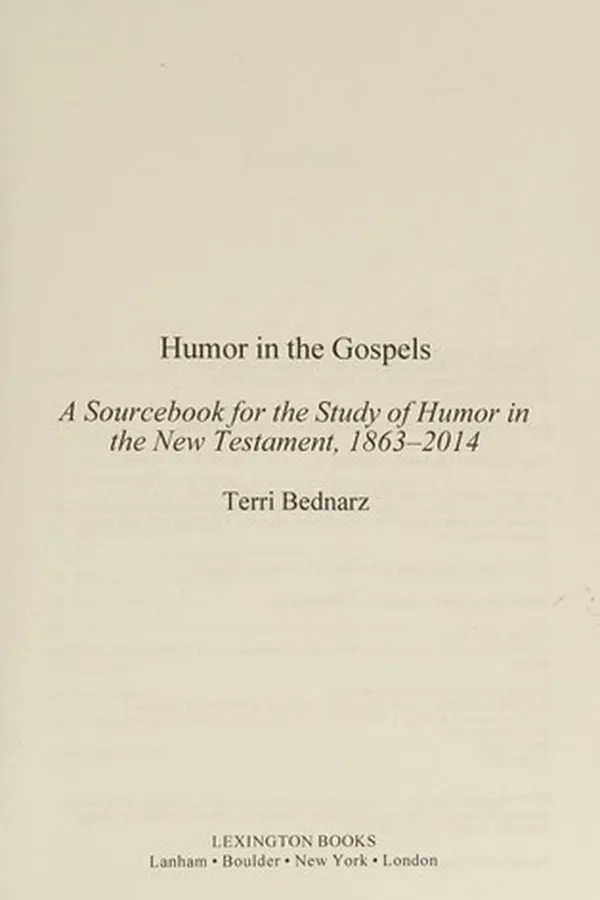 Capa de Humor in the Gospels