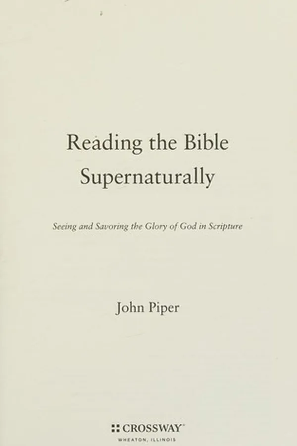 Capa de Reading the Bible Supernaturally