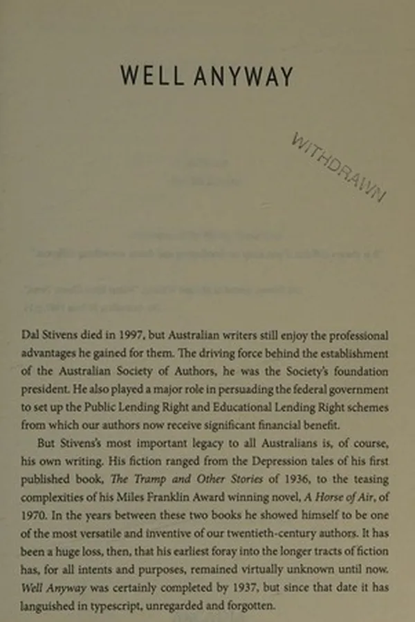 Cover of Well anyway