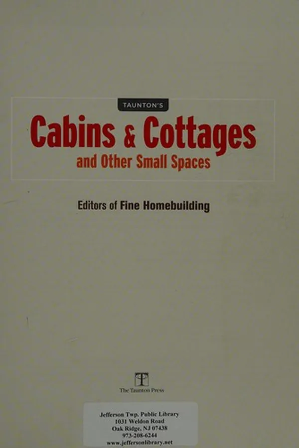 Capa de Taunton's cabins & cottages and other small spaces