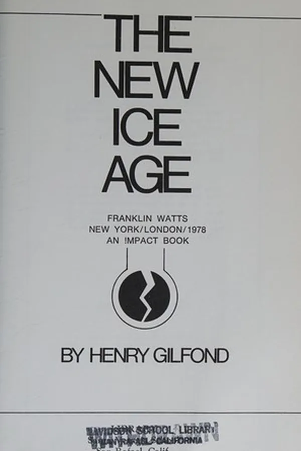 Capa de The new ice age
