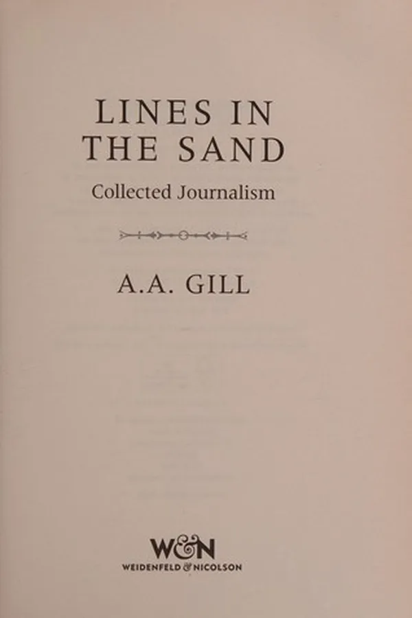 Capa de Lines in the sand