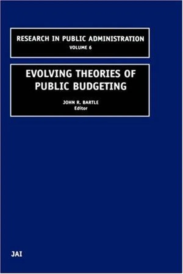 Capa de Evolving theories of public budgeting