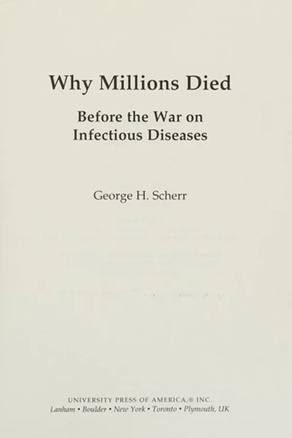 Capa de Why Millions Died