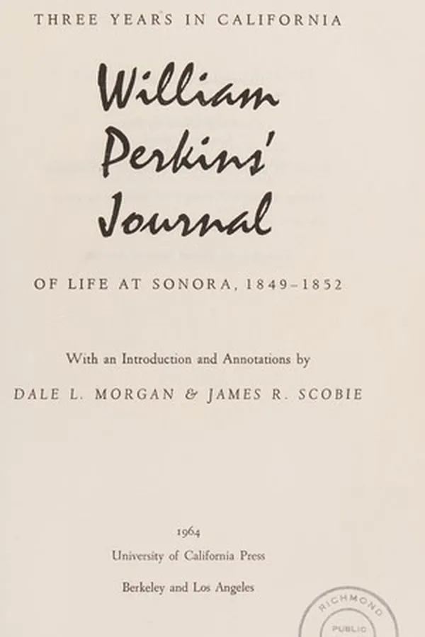 Capa de Three years in California