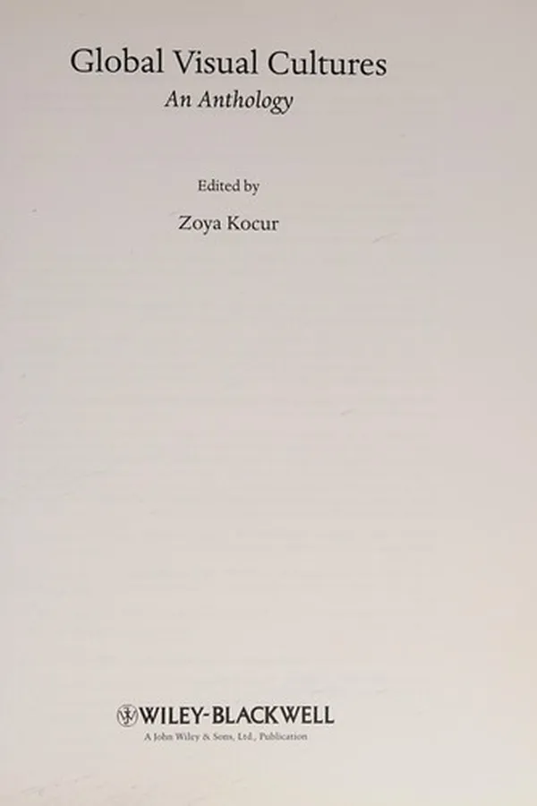 Capa de Global visual cultures