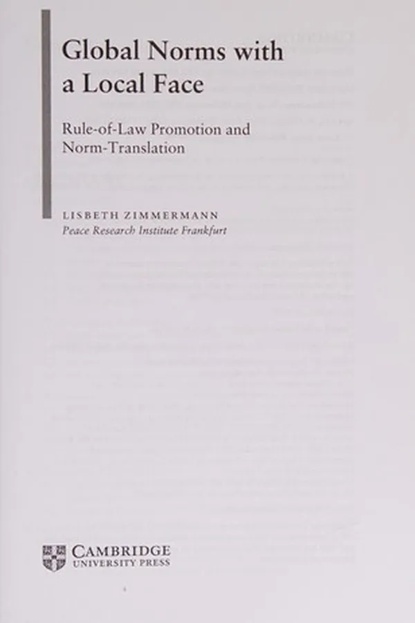 Capa de Global Norms with a Local Face