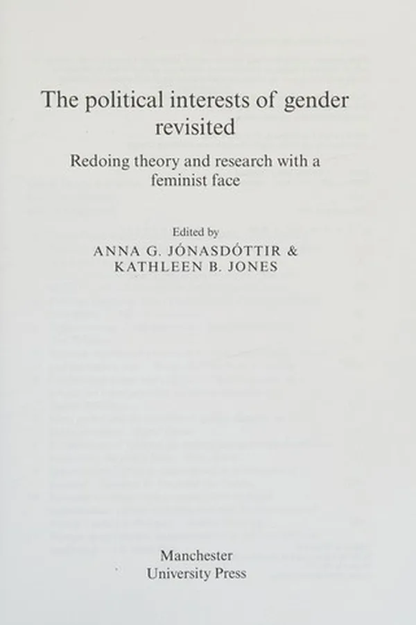 Capa de Political Interests of Gender Revisited