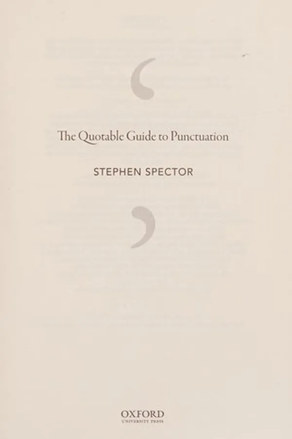 Capa de The quotable guide to punctuation