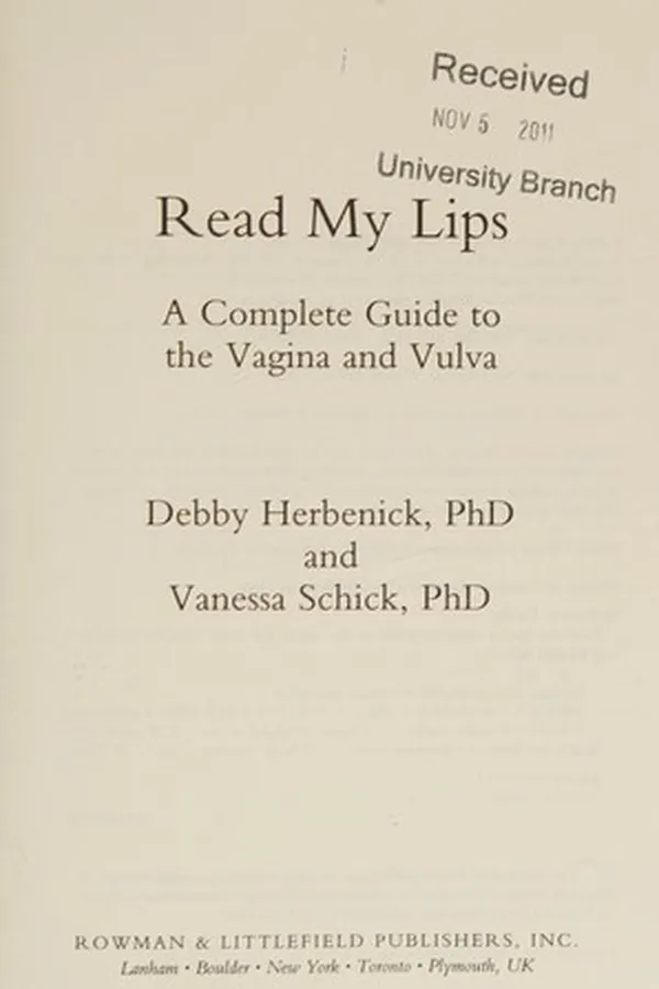 Cover of Read my lips